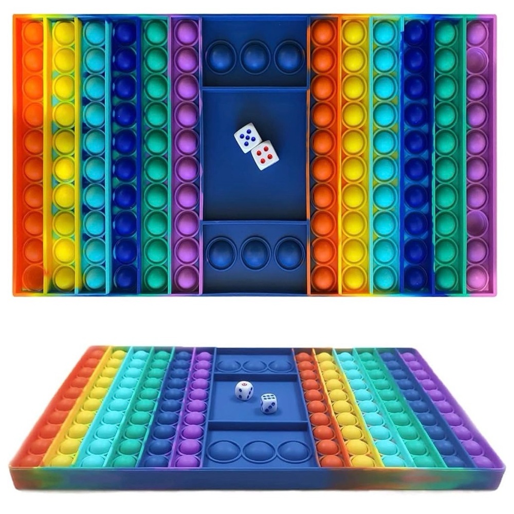 Colorful Silicone Pop It Fidget popping toys (2pack)